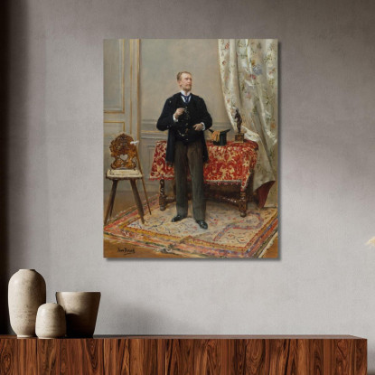 Ritratto Di Edmond Taigny Jean Béraud jbr84 quadro stampato su tela