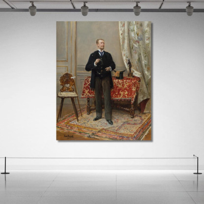 Ritratto Di Edmond Taigny Jean Béraud jbr84 quadro stampato su tela