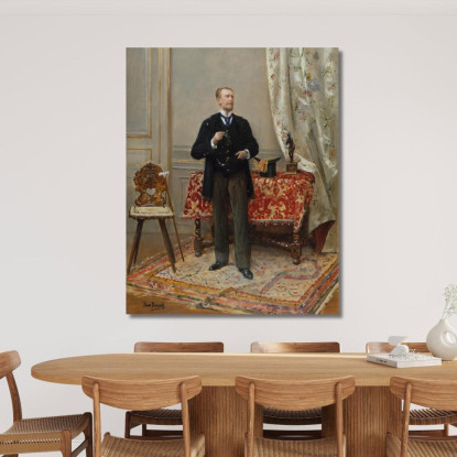 Ritratto Di Edmond Taigny Jean Béraud jbr84 quadro stampato su tela