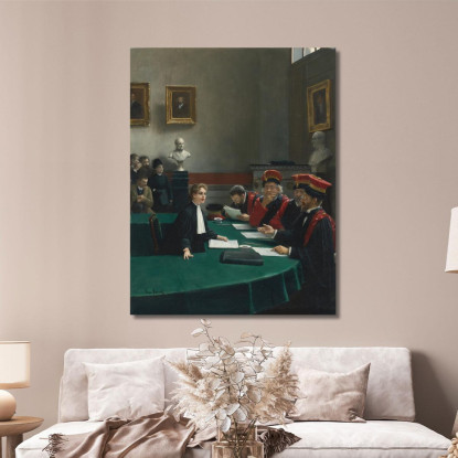 Sala Esami Di Dottorato La Giuria Del Dottorato Jean Béraud jbr90 quadro stampato su tela