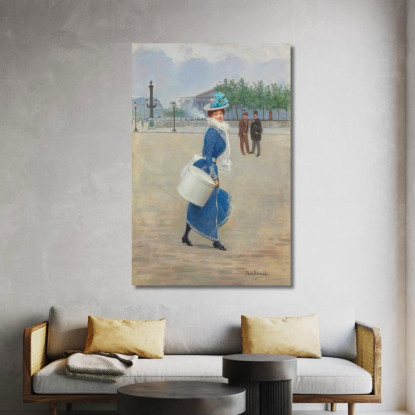 In Place De La Concorde Jean Béraud jbr97 quadro stampato su tela
