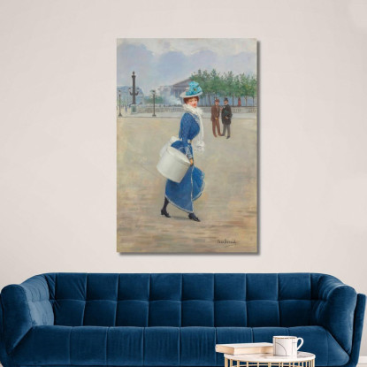 In Place De La Concorde Jean Béraud jbr97 quadro stampato su tela