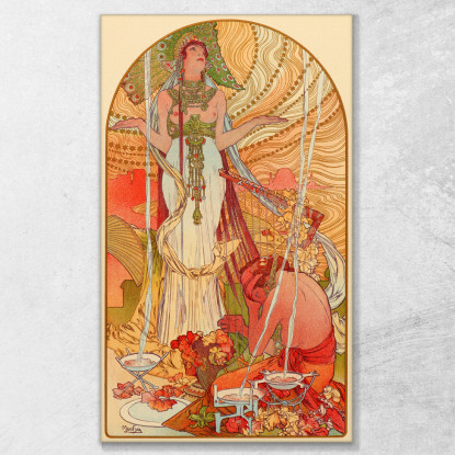 Salammbò Alphonse Mucha amu101 quadro stampato su tela
