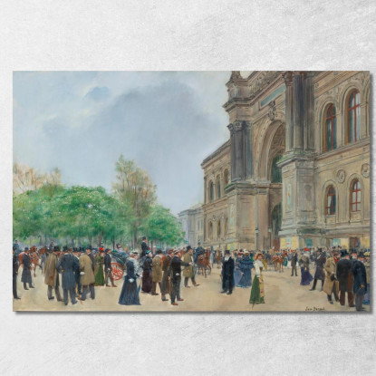 Il Giorno Di Apertura Del Salone Jean Béraud jbr101 quadro stampato su tela