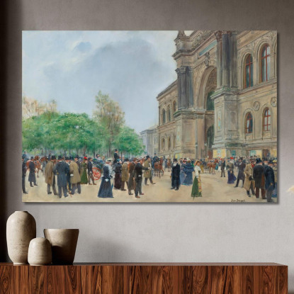 Il Giorno Di Apertura Del Salone Jean Béraud jbr101 quadro stampato su tela