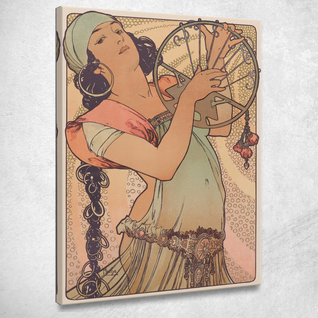 Salomè Alphonse Mucha amu102 quadro stampato su tela