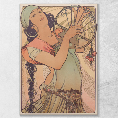 Salomè Alphonse Mucha amu102 quadro stampato su tela