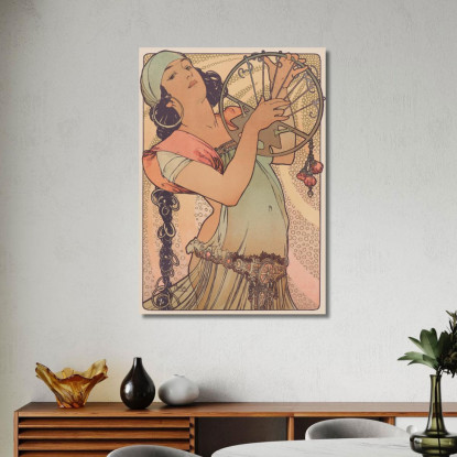 Salomè Alphonse Mucha amu102 quadro stampato su tela
