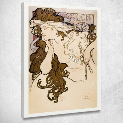 Salone Dei Cento Alphonse Mucha amu103 quadro stampato su tela