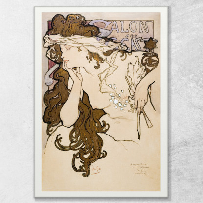 Salone Dei Cento Alphonse Mucha amu103 quadro stampato su tela