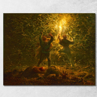 Nidi D'Uccello Jean-François Millet jfm9 quadro stampato su tela