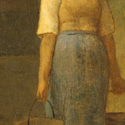 Ragazza Che Trasporta Acqua Jean-François Millet jfm18 quadro stampato su tela