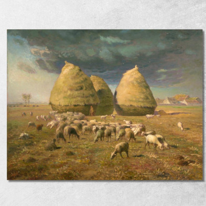 Autunno Nei Pagliai Jean-François Millet jfm22 quadro stampato su tela