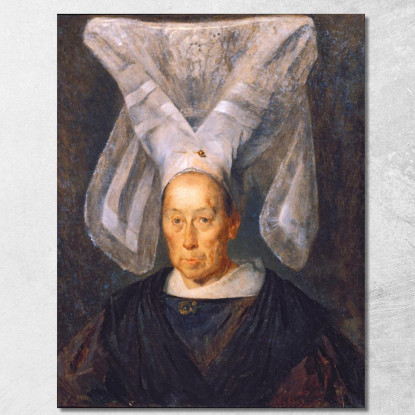 La Signora Catherine Chancoigne Jean-François Millet jfm35 quadro stampato su tela