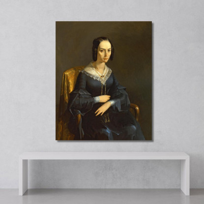 Signora Valmont Jean-François Millet jfm36 quadro stampato su tela