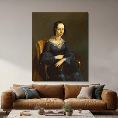 Signora Valmont Jean-François Millet jfm36 quadro stampato su tela