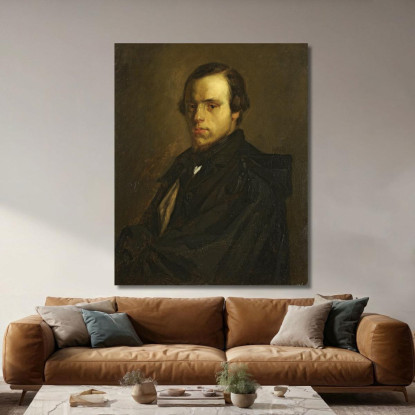 Ritratto Di Mister Le Courtois Cognato Dell'Artista Jean-François Millet jfm51 quadro stampato su tela
