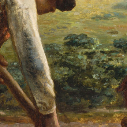 Piantatrici Di Patate Jean-François Millet jfm53 quadro stampato su tela