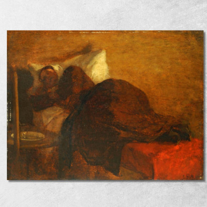 La Moglie Dell'Artista Jean-François Millet jfm66 quadro stampato su tela