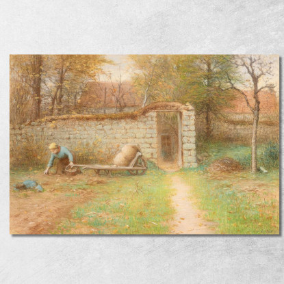 La Vecchia Casa A Barbizon Jean-François Millet jfm75 quadro stampato su tela