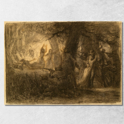 Il Salvataggio Delle Figlie Di Daniel Boone E Richard Callaway Jean-François Millet jfm76 quadro stampato su tela