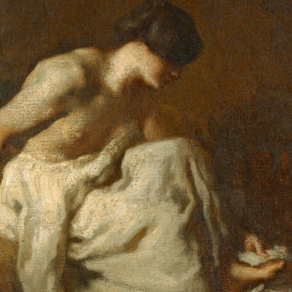 La Bagnante Jean-François Millet jfm82 quadro stampato su tela