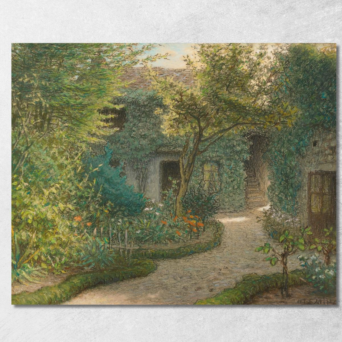 La Casa Di Théodore Rousseau A Barbizon Jean-François Millet jfm83 quadro stampato su tela