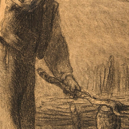 Fascioni Di Rifinitura Del Taglialegna Jean-François Millet jfm93 quadro stampato su tela