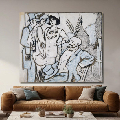 Alle Gare Di Longchamps Juan Gris jgr9 quadro stampato su tela