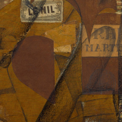 Bottiglia Di Rum E Giornale Juan Gris jgr13 quadro stampato su tela