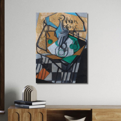 Caraffe Tazze E Bicchieri Juan Gris jgr14 quadro stampato su tela