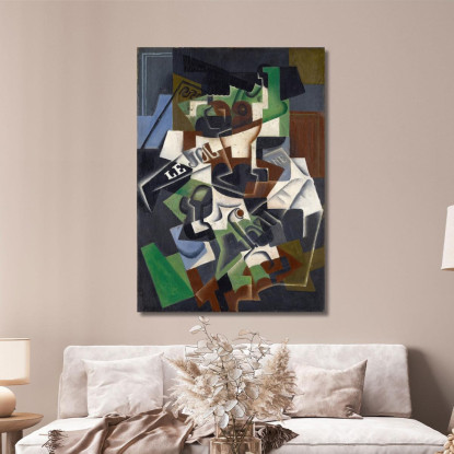 Pipa E Giornale Per Un Portafrutta Juan Gris jgr24 quadro stampato su tela