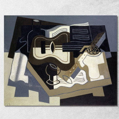 Chitarra E Clarinetto Juan Gris jgr28 quadro stampato su tela