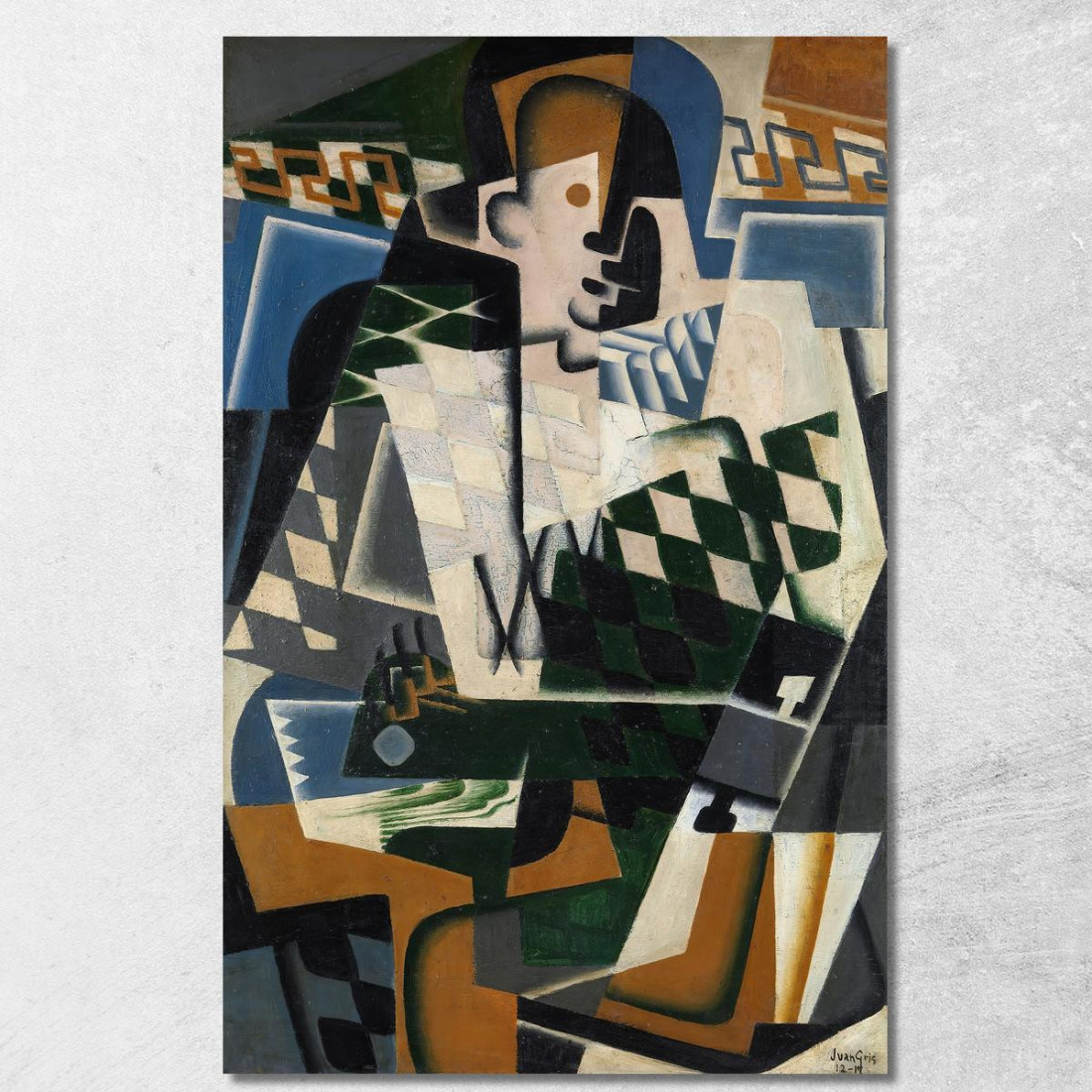 Arlecchino Con Una Chitarra Juan Gris jgr32 quadro stampato su tela