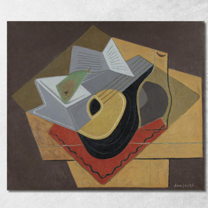 Il Mandolino Nero Juan Gris jgr37 quadro stampato su tela