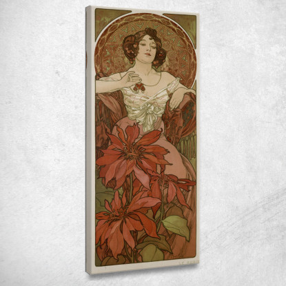 Il Rubino Alphonse Mucha amu121 quadro stampato su tela