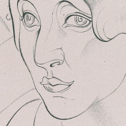 Marcelle La Bruna Juan Gris jgr53 quadro stampato su tela