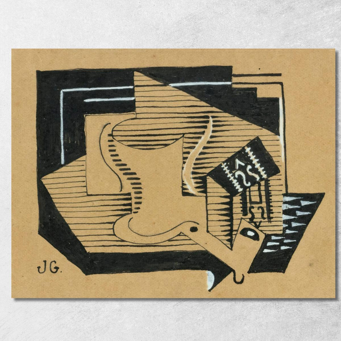Natura Morta Con Compotier Juan Gris jgr54 quadro stampato su tela