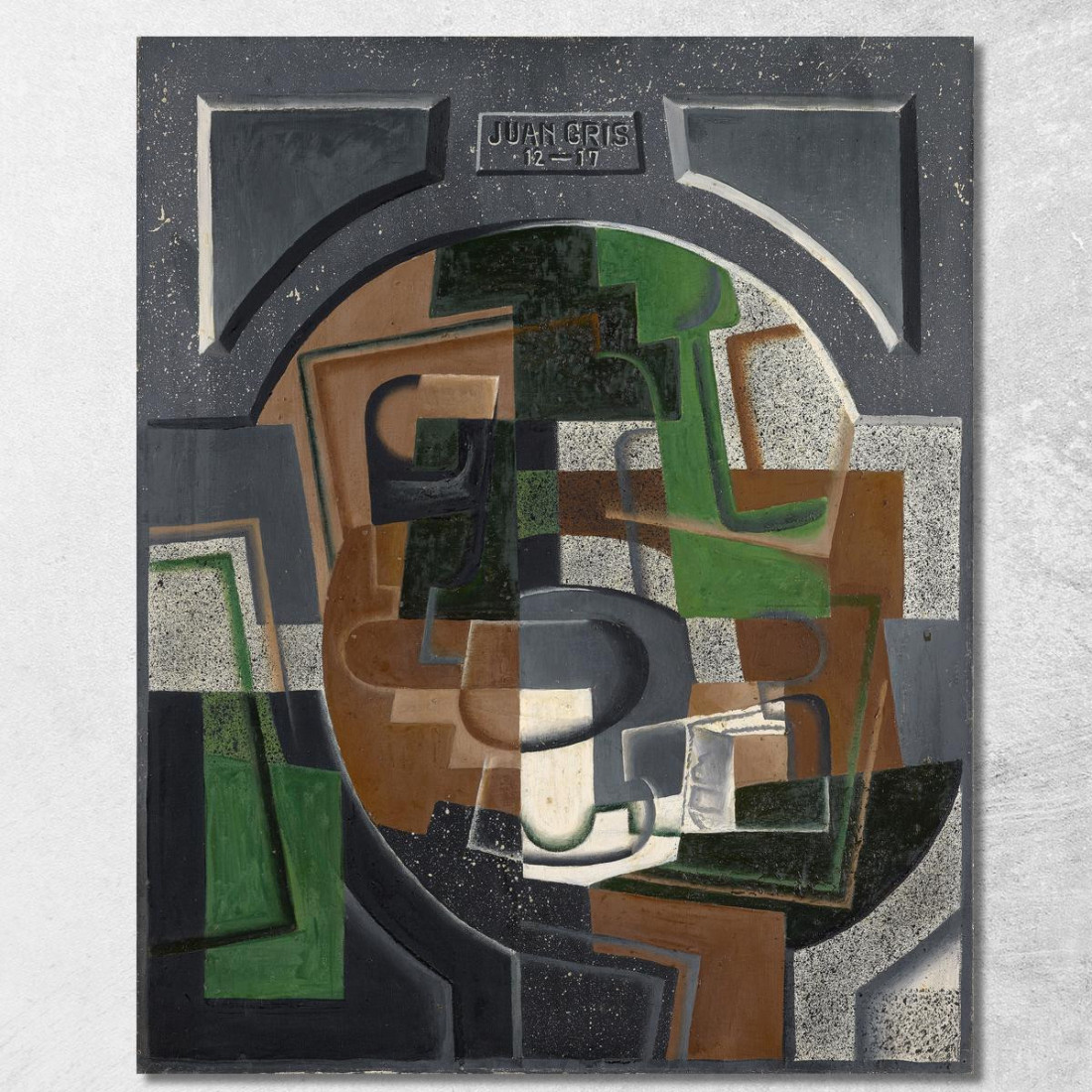 Natura Morta Con Lavagna Juan Gris jgr59 quadro stampato su tela