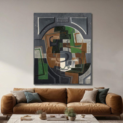 Natura Morta Con Lavagna Juan Gris jgr59 quadro stampato su tela