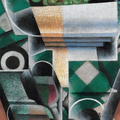 Natura Morta Con Tovaglia A Quadri Juan Gris jgr60 quadro stampato su tela