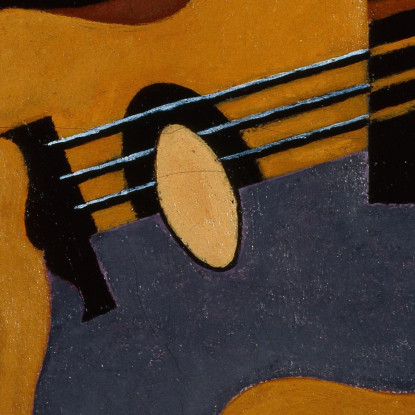 Natura Morta Con Chitarra Juan Gris jgr61 quadro stampato su tela