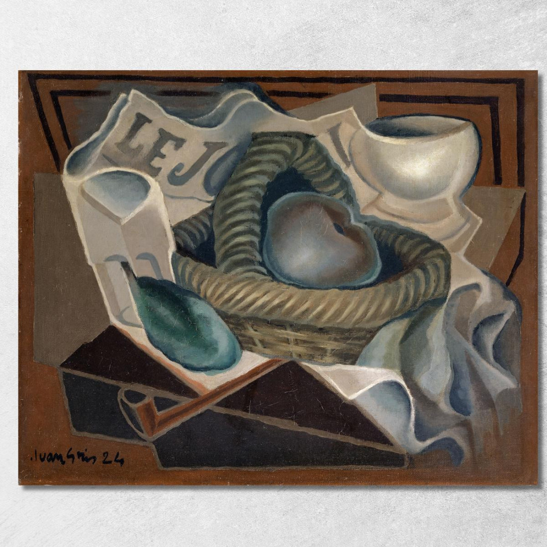 Il Cestino Juan Gris jgr66 quadro stampato su tela