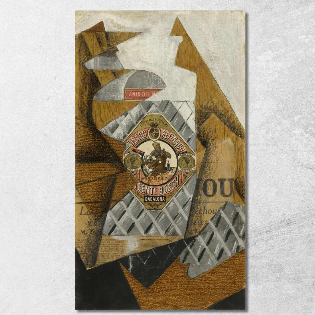 La Bottiglia Di Anís Del Mono Juan Gris jgr67 quadro stampato su tela