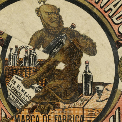 La Bottiglia Di Anís Del Mono Juan Gris jgr67 quadro stampato su tela