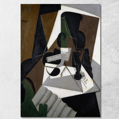 Il Vasetto Di Marmellata Di Fragole Juan Gris jgr71 quadro stampato su tela