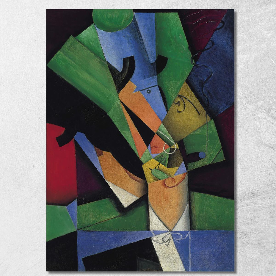 Il Fumatore Juan Gris jgr72 quadro stampato su tela