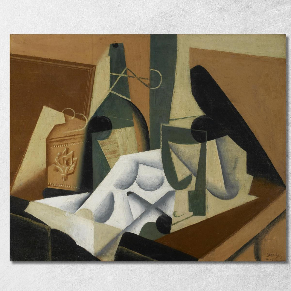 La Tovaglia Bianca Juan Gris jgr74 quadro stampato su tela