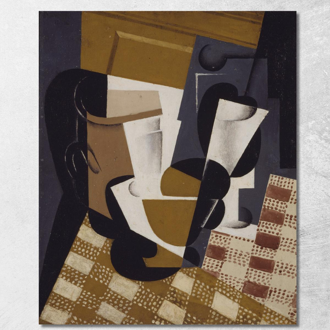 Brocca E Bicchiere Di Vino Juan Gris jgr79 quadro stampato su tela