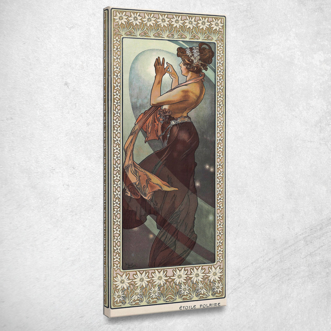 Stella Del Nord Alphonse Mucha amu127 quadro stampato su tela